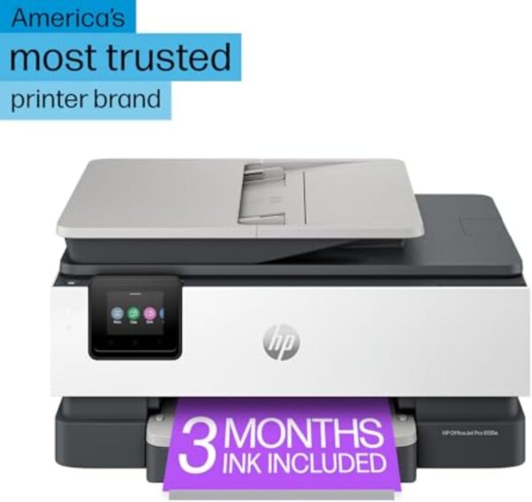 HP OfficeJet Pro 8135e Wireless All-in-One Color Inkjet Printer, Print, Scan, Copy, Fax, ADF, Duplex Printing, Best-for-Home Office, 3 month Instant Ink trial included (40Q35A) - Image 3
