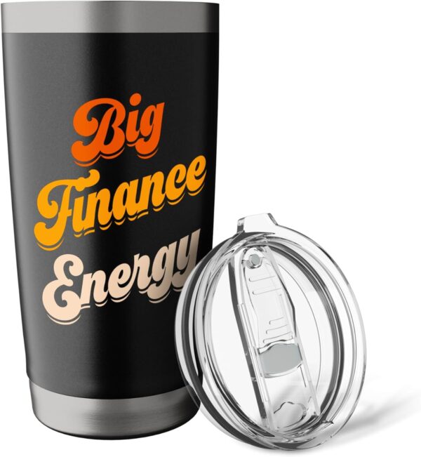Finance Department Women Team Men Finance Bro Big Energy Stainless Steel Insulated Tumbler - Image 5