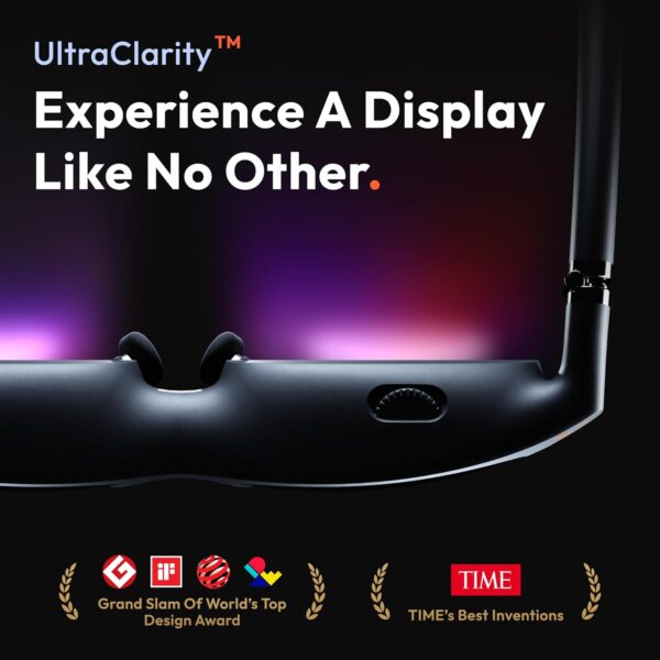 VITURE Pro XR/AR Glasses, 135" 120Hz 1000Nits Display, Harman Audio, Electrochromic Film, Myopia Adjustments, for iPhone 16/15/Android/Mac/PC/Steam Deck,First-ever Immersive XR Experience for Switch 2 - Image 3