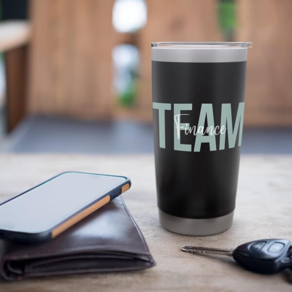 Finance Department Financial Planning Team Week Women Men Stainless Steel Insulated Tumbler - Image 7