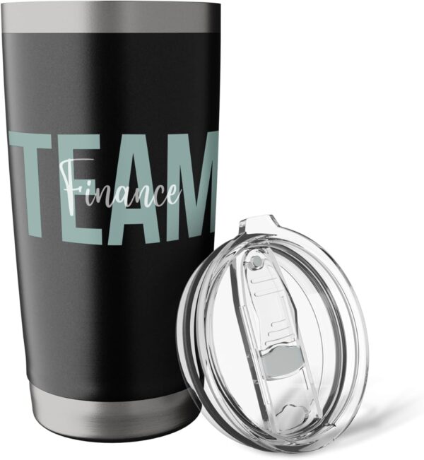 Finance Department Financial Planning Team Week Women Men Stainless Steel Insulated Tumbler - Image 5