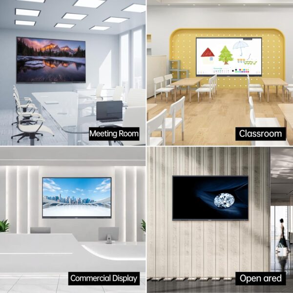 Smart Board 55 inch Interactive Whiteboard Display 4K UHD Touchscreen Digital Whiteboard Electronic White Board for Home Office Classroom Presentation, Writing, Coaching(Board & Wall Mount Included) - Image 9