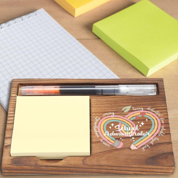School Administrator Sticky Note Holder, Thank You Gifts for School Administrators, Teachers, Principals, Educational Graduation Retirement Appreciation Desk Organizer EDP171 - Image 6