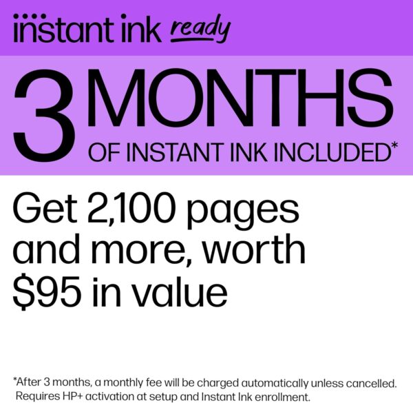 HP OfficeJet Pro 9135e All-in-One Printer, Color, Printer-for-Small Medium Business, Print, Copy, scan, fax, wireless. 3 month Instant Ink trial included ; Two-Sided Printing; Two-Side - Image 8