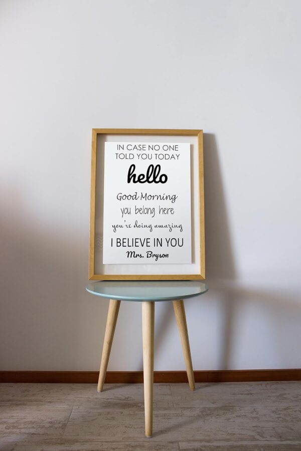 Personalized Custom Motivational Inspirational Posters for School Classroom Kidsroom - Motivational Quotes Growth Mindset Poster for Students and Teachers Printing - Wall Art Print for Home School - Image 4