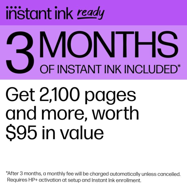 HP OfficeJet Pro 8135e Wireless All-in-One Color Inkjet Printer, Print, Scan, Copy, Fax, ADF, Duplex Printing, Best-for-Home Office, 3 month Instant Ink trial included (40Q35A) - Image 8