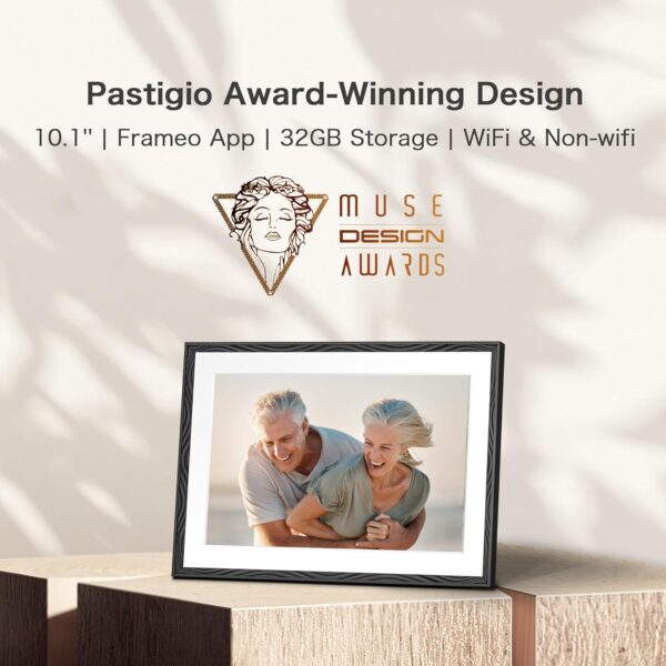 Digital Picture Frame, 10.1'' Frameo Digital Frame Wifi, 32GB Memory, 1280*800 HD Touch Screen Digital Photo Frame, Wall Mountable, Auto-Rotate, Share Instantly, Wedding, Birthday Gifts for Women, Mom - Image 2
