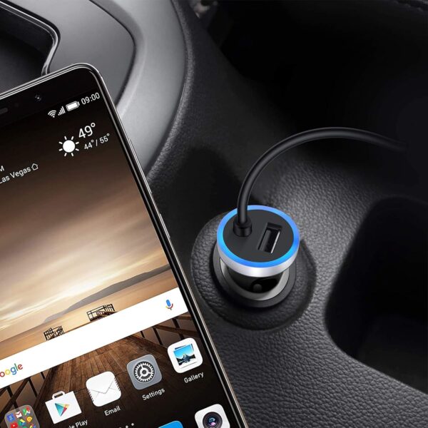 Type C Car Charger Fast Charging Cigarette Lighter Adapter for Samsung Galaxy S25 S24 S23 S22 S21 Ultra 5G S20 FE Note 20,A13 A14 A15 A53 A54, Google Pixel 8 7 6 8A 7A 6A&3FT USB Cable - Image 6