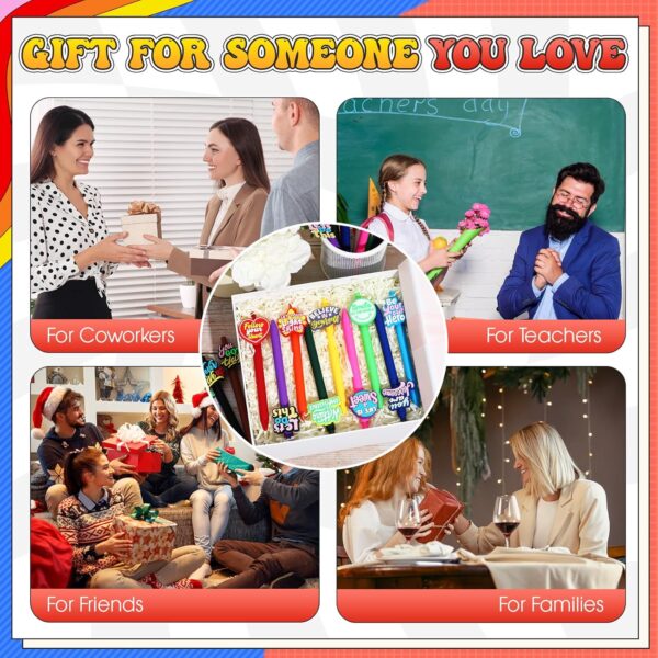 Spakon 48 Pcs Back to School Gifts Funny Inspirational Pens Motivational Quotes Novelty Pens Employee Appreciation First Day of School Gifts for Teacher Student Staff Nurse Coworker - Image 5