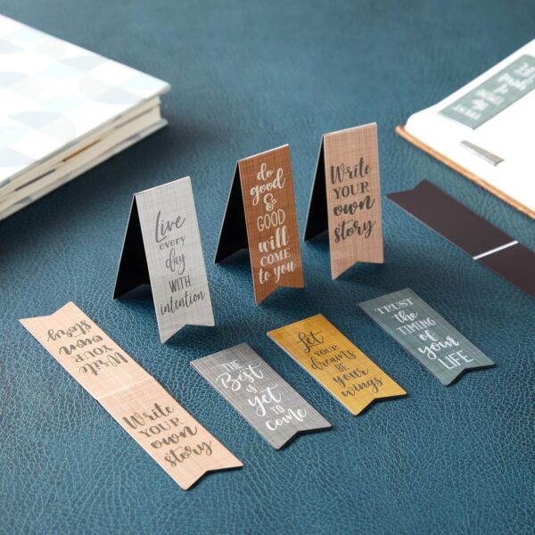 36-Pack Inspirational Magnetic Bookmarks for Women with Motivational Quotes, Bulk Magnet Page Clips for Students, Teachers, Office, Reading, 6 Designs (2.5x1 in) - Image 4