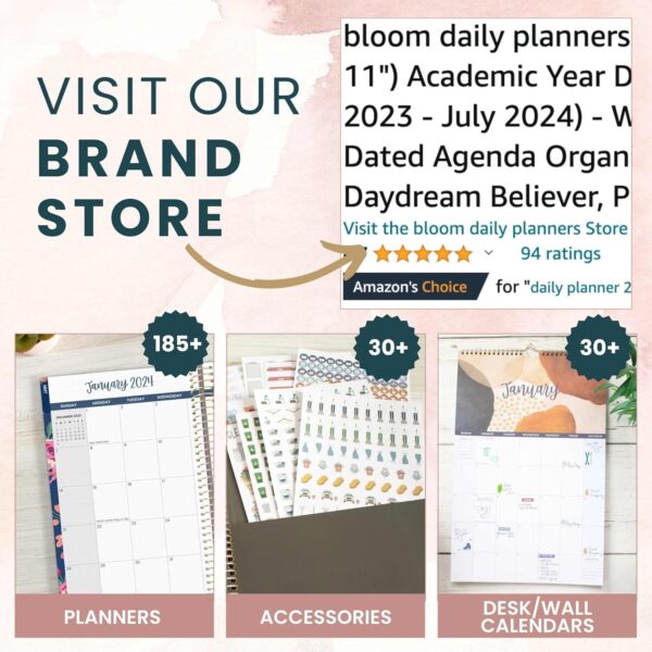 bloom daily planners Undated Perpetual Desk Easel/Inspirational Standing Flip Calendar - (5.25" x 5.5") (The Best is Yet to Come) - Image 9
