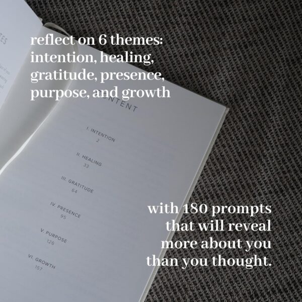 INSIDE THEN OUT Dig Deeper Journal - Guided Daily Journal With 180 Undated Prompts for Intention, Healing, Growth, Gratitude, Self Love & Discovery , Wellness, and Mindfulness - Self Care Routine Gift for Women and Men - Image 3