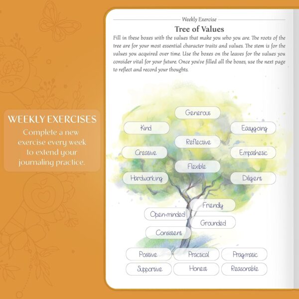Legend Gratitude Journal – Guided Daily Journal to Foster Positivity & Happiness – Grateful Notebook to Write In – Inspirational Affirmation & Thankful Notebook – Hardcover (Amber Yellow) - Image 4