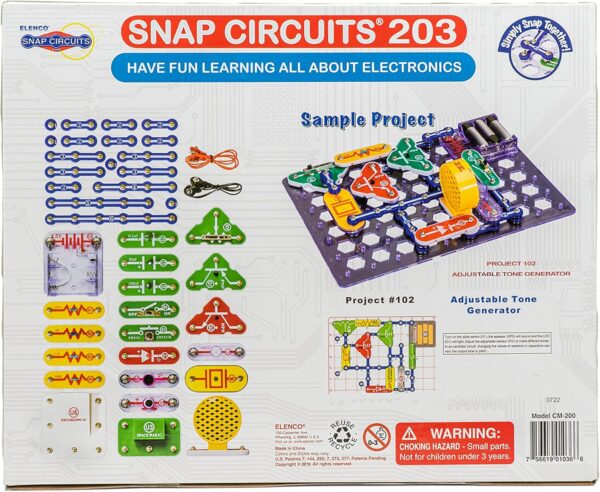 Snap Circuits 203 Electronics Exploration Kit | Over 200 STEM Projects | Full Color Project Manual | 42 Snap Modules | Unlimited Fun - Image 4