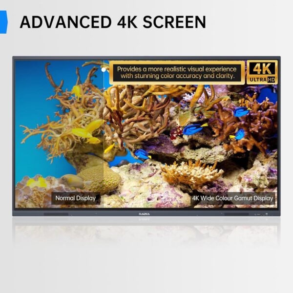 Smart Board 55 inch Interactive Whiteboard Display 4K UHD Touchscreen Digital Whiteboard Electronic White Board for Home Office Classroom Presentation, Writing, Coaching(Board & Wall Mount Included) - Image 3