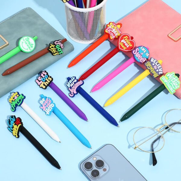 Spakon 48 Pcs Back to School Gifts Funny Inspirational Pens Motivational Quotes Novelty Pens Employee Appreciation First Day of School Gifts for Teacher Student Staff Nurse Coworker - Image 4
