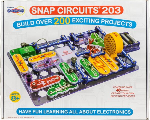 Snap Circuits 203 Electronics Exploration Kit | Over 200 STEM Projects | Full Color Project Manual | 42 Snap Modules | Unlimited Fun - Image 6