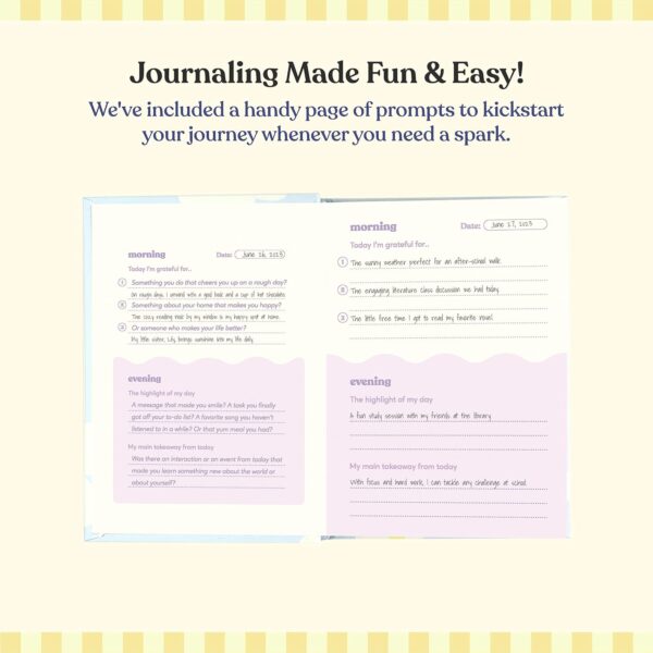 Gratitude Journal - Daily Journal for Women Diary with 6 Months of Undated Daily Sections - Motivational Gratitude Journal Notebook for Affirmation, Happiness & Positivity - Image 4