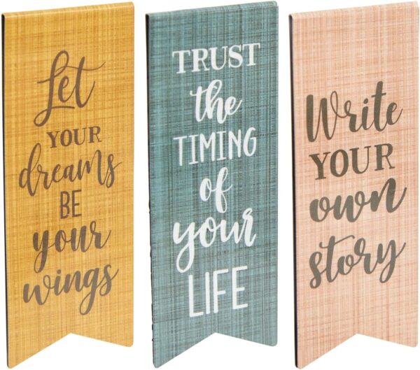 36-Pack Inspirational Magnetic Bookmarks for Women with Motivational Quotes, Bulk Magnet Page Clips for Students, Teachers, Office, Reading, 6 Designs (2.5x1 in) - Image 8