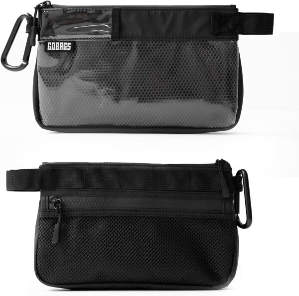 Production Zipper Bags - Electronics & Camera Accessories Bag - Cable organizer, Gear Accessory Pouch, Travel Camera Essentials (Small, Black, 2 pack) - Image 6