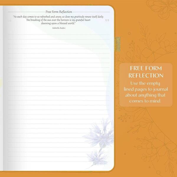 Legend Gratitude Journal – Guided Daily Journal to Foster Positivity & Happiness – Grateful Notebook to Write In – Inspirational Affirmation & Thankful Notebook – Hardcover (Amber Yellow) - Image 5