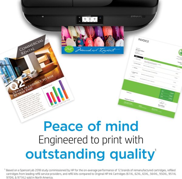 HP Original 910 Cyan, Magenta, Yellow / 910XL Black Ink Cartridges (4-Pack) | Works OfficeJet 8010, 8020 Series OfficeJet Pro 8020, 8030 Series | Eligible for Instant Ink | 3JB41AN - Image 7