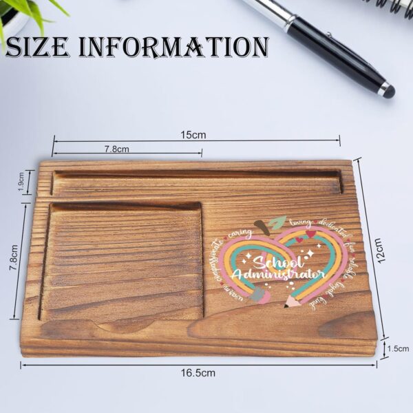 School Administrator Sticky Note Holder, Thank You Gifts for School Administrators, Teachers, Principals, Educational Graduation Retirement Appreciation Desk Organizer EDP171 - Image 4