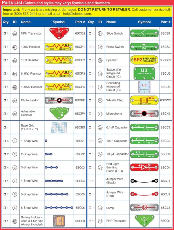 Snap Circuits 203 Electronics Exploration Kit | Over 200 STEM Projects | Full Color Project Manual | 42 Snap Modules | Unlimited Fun - Image 8