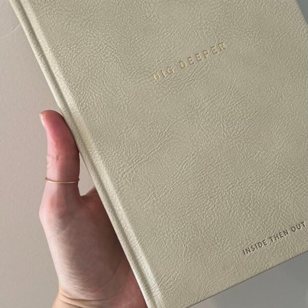 INSIDE THEN OUT Dig Deeper Journal - Guided Daily Journal With 180 Undated Prompts for Intention, Healing, Growth, Gratitude, Self Love & Discovery , Wellness, and Mindfulness - Self Care Routine Gift for Women and Men - Image 4