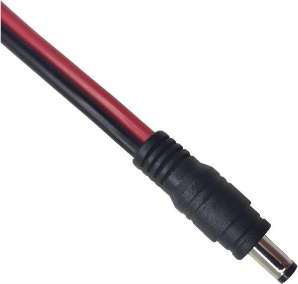 DC Car Charger Cable - 5.5mm x 2.1mm Connector to Cigarette Lighter Male Plug With Extra 2 Connectors 12-24V 15A Auto Power Supply Cord for Portable DVD Player, Car, Camera - Image 9