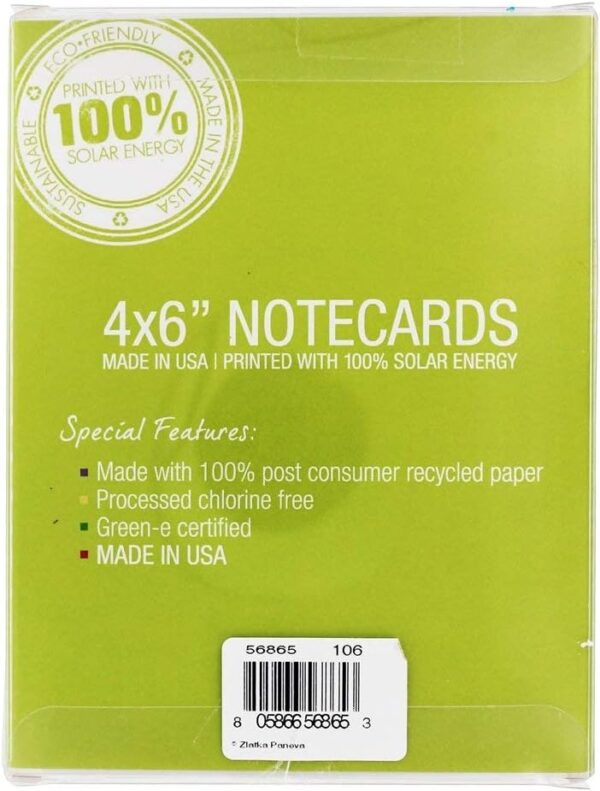 Tree-Free Greetings Giraffe Flowers All Occasion Cards - 12 Recycled 4x6 Notecards & White Envelopes, Thick Cardstock, Sustainably Made in USA - Checking In - Image 5