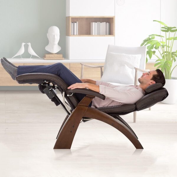 Human Touch Perfect Chair® PC-350 Classic Power Zero Gravity Leather Electric Recliner For Office, 3-Year Warranty, 46D x 32W x 46H Inch, Dark Walnut Espresso - Image 5
