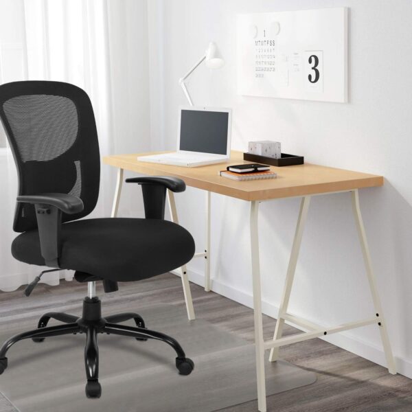 BestOffice Big and Tall Office Chair 500lbs Desk Chair Mesh Computer Chair with Lumbar Support Wide Seat High Back Task Executive Ergonomic Chair for Home Office (Black) - Image 8