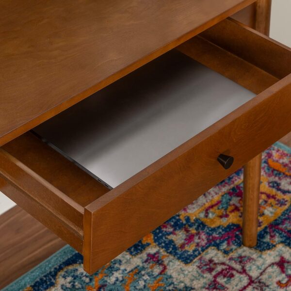 Melissa Mid Century Walnut Desk by Linon - Image 7