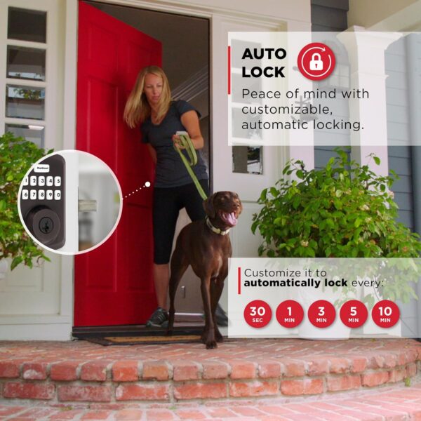 Kwikset Powerbolt 250 10-Button Keypad Venetian Bronze Transitional Electronic Deadbolt Door Lock, Featuring Convenient Keyless Entry, Customizable User Codes and Auto Locking - Image 5