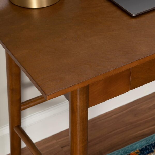 Melissa Mid Century Walnut Desk by Linon - Image 6