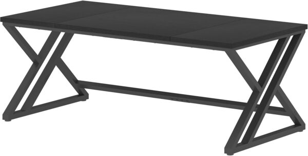LVB 70.8" Black Computer Desk, Large Industrial Pc Study Home Office Desk, Long Modern Wood Gaming Work Writing Desk for 2 Person, Farmhouse Double Workstation Executive Desk with Storage in Bedroom - Image 9