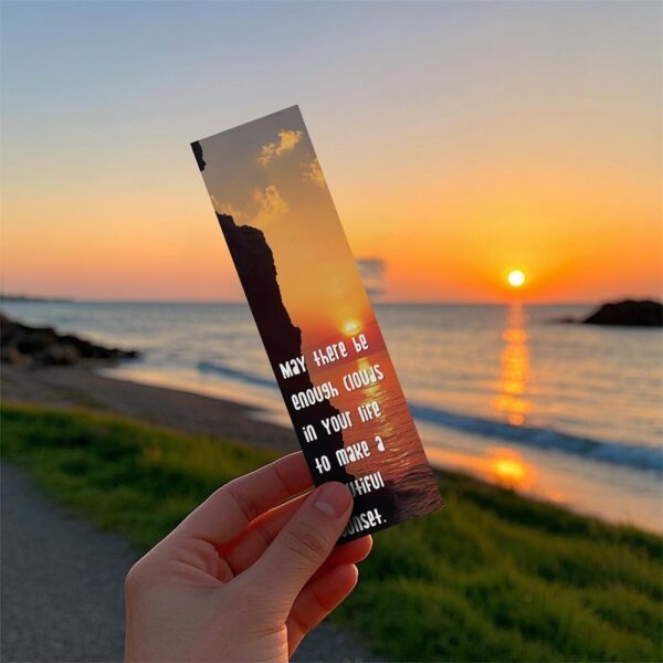 30Pcs Motivational Landscape Bookmarks Inspirational Page-Markers with Uplifting Quotes for Students Kids Teens Adults and Reading Lovers - Image 7