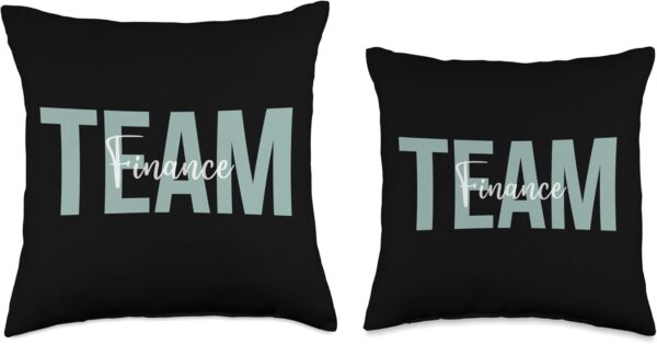 Finance Department Financial Planning Team Week Women Men Throw Pillow - Image 3