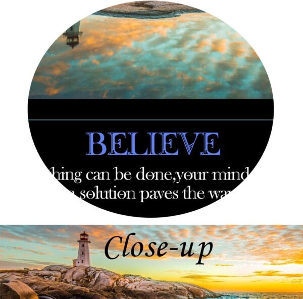 KREATIVE ARTS Believe Canvas Quotes Wall Art Decor Family Decorative Signs Inspirational Motto Canvas Prints Giclee Artwork Inspiration Painting Gift for Classroom Study Room Office Decor (Believe) - Image 5
