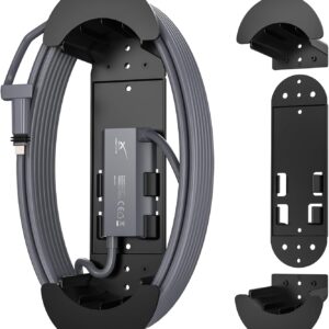 XLTTYWL Starlink Ethernet Cable Caddy, Star Link Mounting Kit ABS Stability Starlinks Gen 3 Cord Management Accessories for StarLink Cable and Starlink V2 Ethernet Adapter(Black)