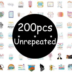 200pcs Spanish Motivational Decal for Teachers and Students | Inspirational Stickers | Positive Quote for Journaling Scrapbook, Vision Board