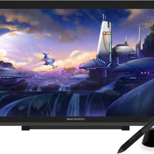 GAOMON PD2200 Drawing Tablet with Screen, Full-Laminated Digital Art Tablet with 8 Touch Buttons, Battery-Free Stylus, Tilt, 130% sRGB, 21.5 inch Graphics Tablet with Stand for Mac, Windows PC