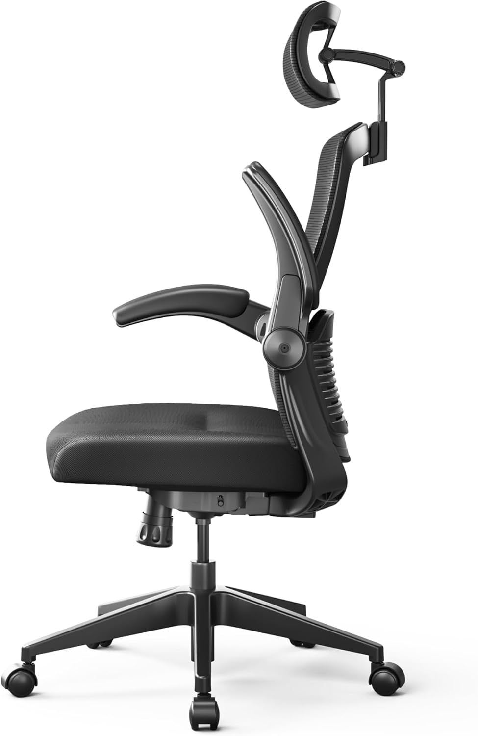 FLEXISPOT OC3-Pro Ergonomic Office Chair High Back Computer Chair with Flexible Flip-up Armrest/8-Level Lumbar Support, High Elastic Foam Seat Cushion, Chairs for Home Office Working Studying, Black - Image 10