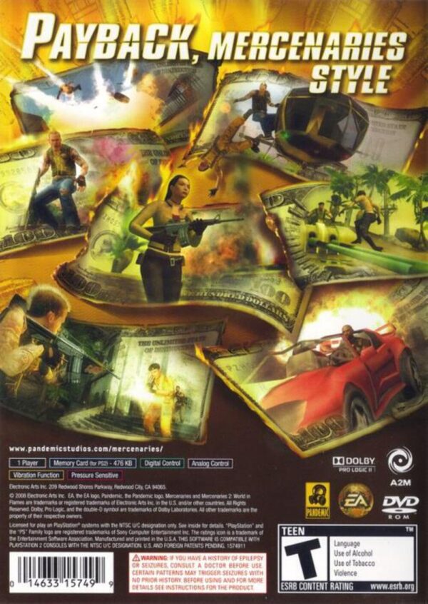 Mercenaries 2: World in Flames - PlayStation 2 - Image 2