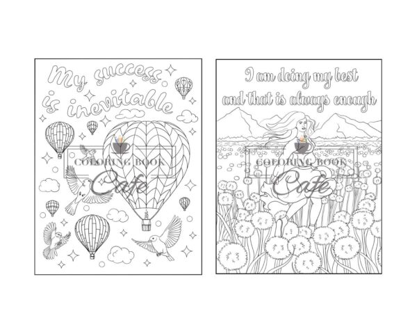 100 Inspirational Quotes Coloring Book for Adults: 100 Motivational Quotes, Positive Affirmations and Inspirational Phrases for Stress Relief and Relaxation - Image 33
