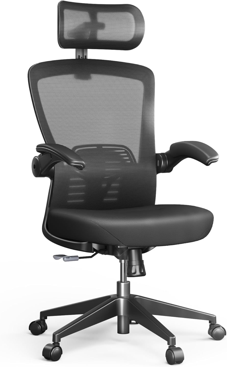 FLEXISPOT OC3-Pro Ergonomic Office Chair High Back Computer Chair with Flexible Flip-up Armrest/8-Level Lumbar Support, High Elastic Foam Seat Cushion, Chairs for Home Office Working Studying, Black