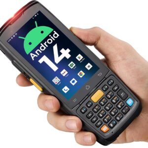 MUNBYN Android Barcode Scanner MC005, Android 14, 4GB+64GB PDA Handheld, Equipped with HS7 1D & 2D Bar Code Scan Engine, 4-inch Touchscreen, 5000mAh Mobile Scanner for Inventory Warehouse