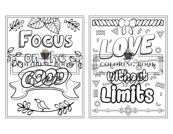 100 Inspirational Quotes Coloring Book for Adults: 100 Motivational Quotes, Positive Affirmations and Inspirational Phrases for Stress Relief and Relaxation - Image 12