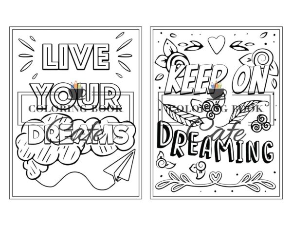 100 Inspirational Quotes Coloring Book for Adults: 100 Motivational Quotes, Positive Affirmations and Inspirational Phrases for Stress Relief and Relaxation - Image 9